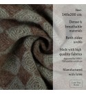 LoveYouHome Rombs Schurwolle Decke-Kuscheldecke Dicke Winterdecke Grosse passend für Sofa/Bett/Couch (140x200 cm - Grün)