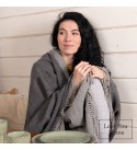 LoveYouHome Doppelseitige Merino Wolle Decke-Kuscheldecke Flauschig, Dicke, Grosse passend für Sofa/Bett/Couch (140x200 cm - Tief-Grau)