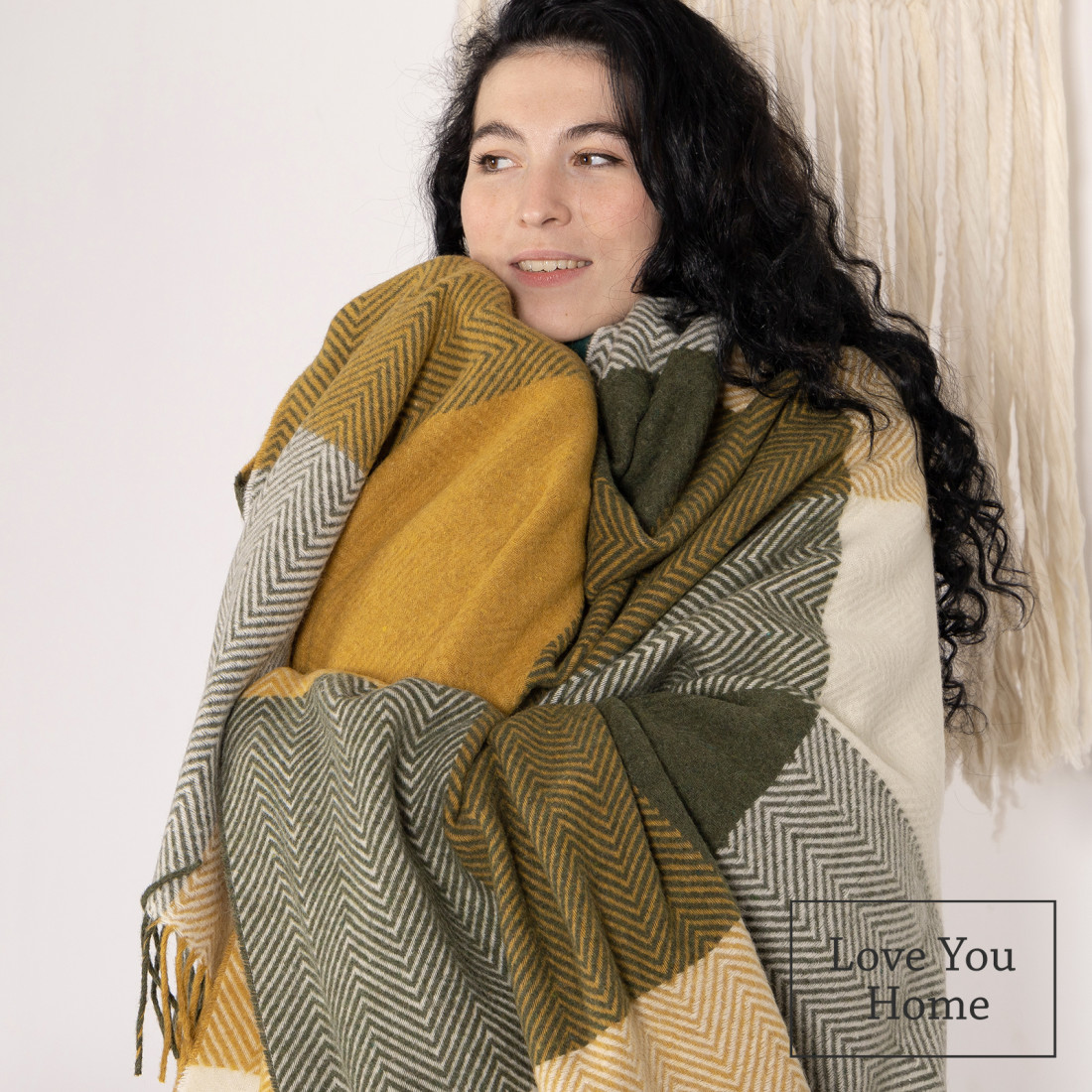 Merino Wool Blanket Squares Gradient · 5