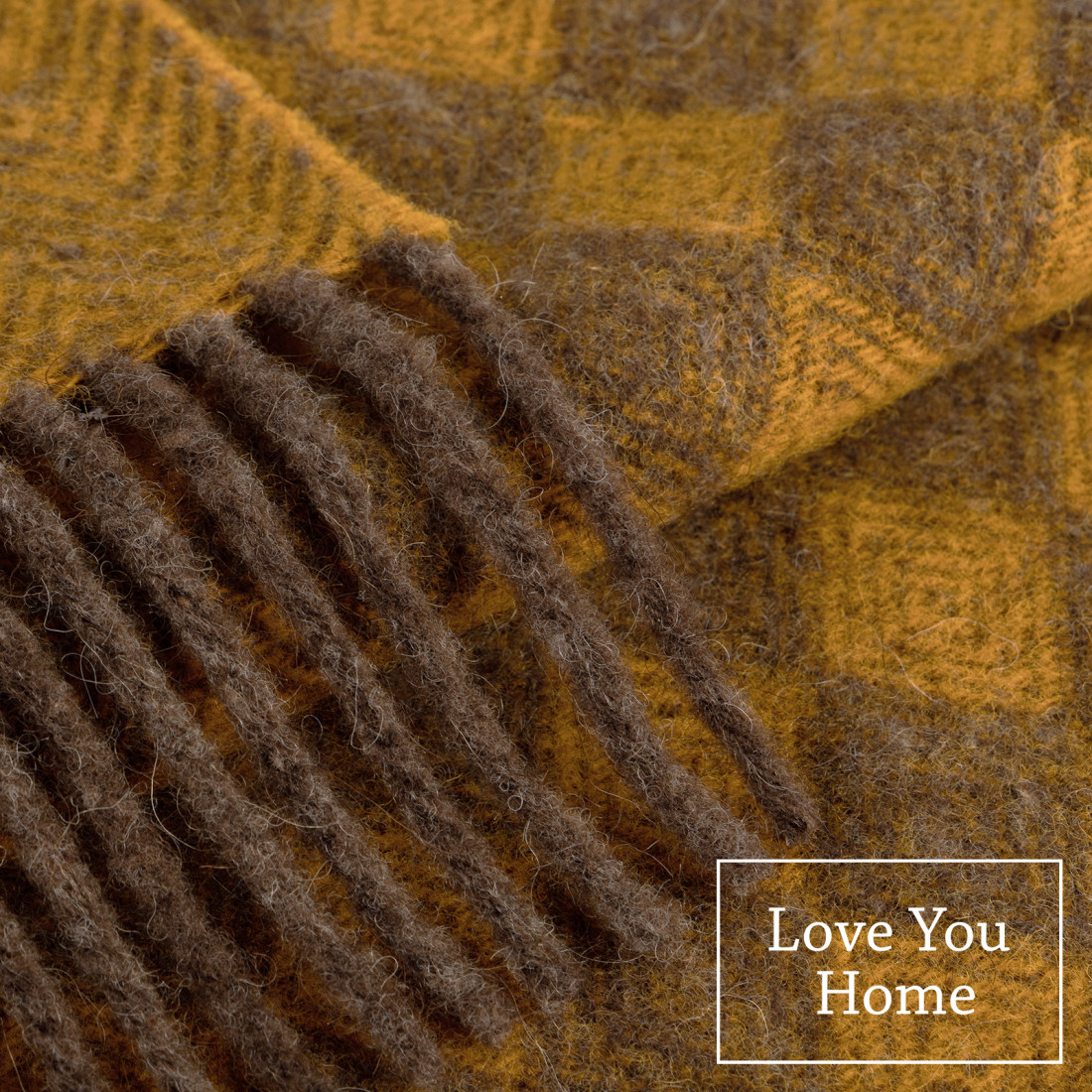Virgin wool blanket Rhombus pattern · 2