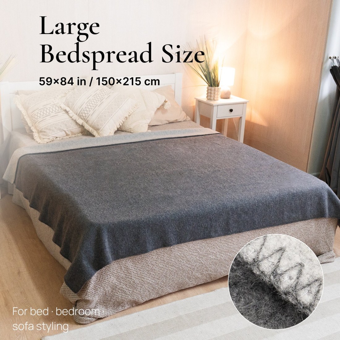 Reversible 100% Wool Blanket · 4