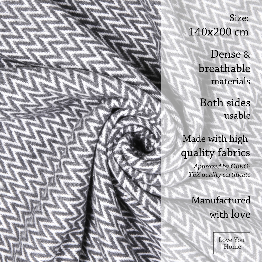 Cotton Blanket Corners Chevron · 4