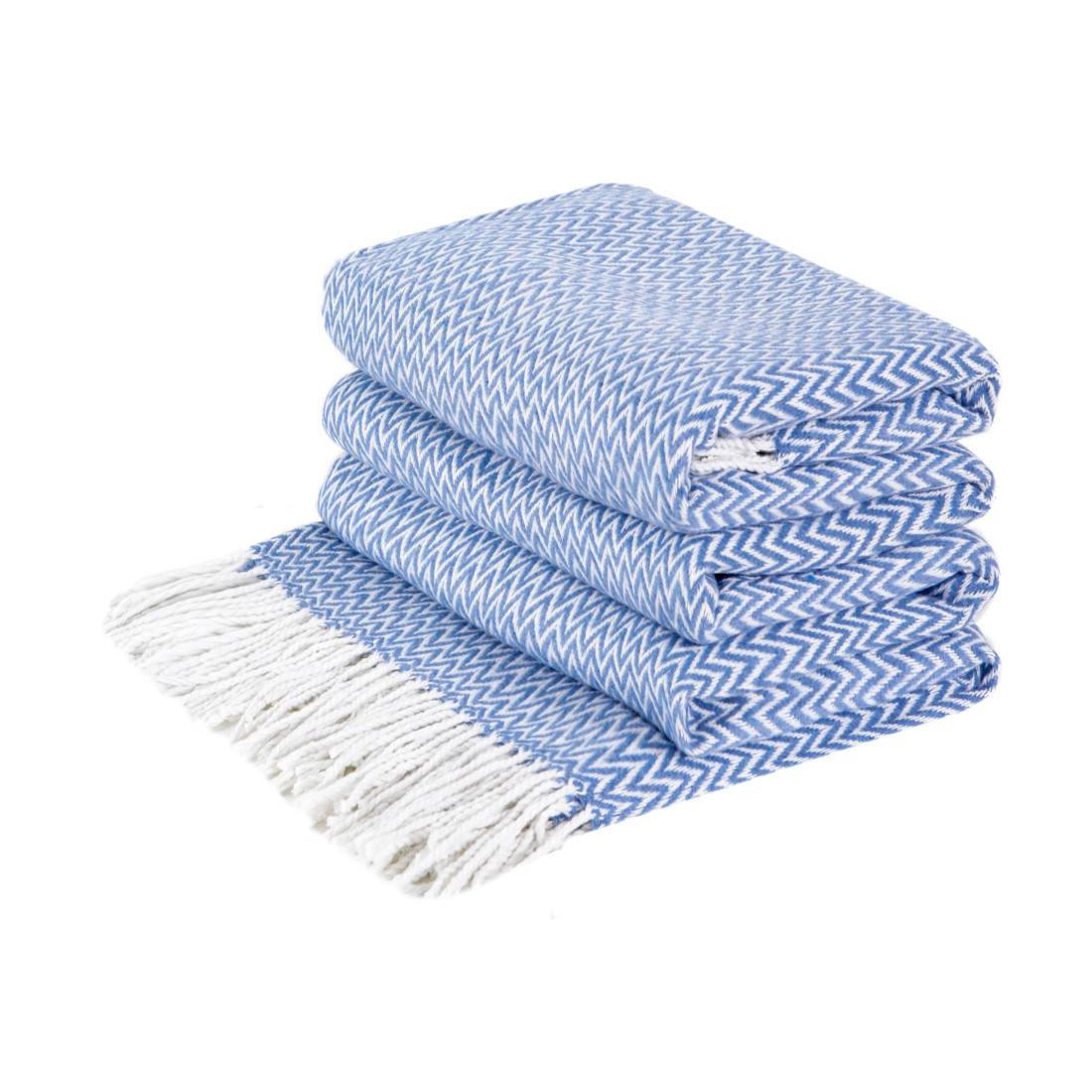 Cotton Blanket Corners Chevron