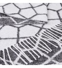 Baumwolle Decke Netz LoveYouHome (140x200 cm / Anthrazit - Weiß)