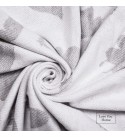 Baumwolle Decke Schmetterlinge LoveYouHome (140x200 cm / Hellgrau - Weiß)