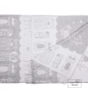 Baumwolle Decke Hunde & Welpen LoveYouHome (140x200 cm / Hellgrau - Weiß)