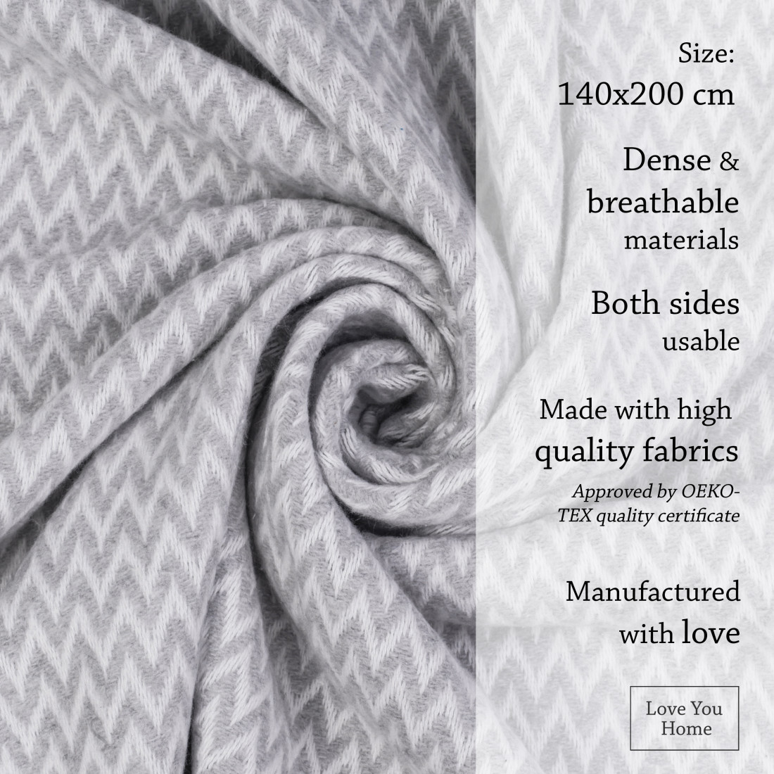 Cotton Blanket Corners Chevron · 4