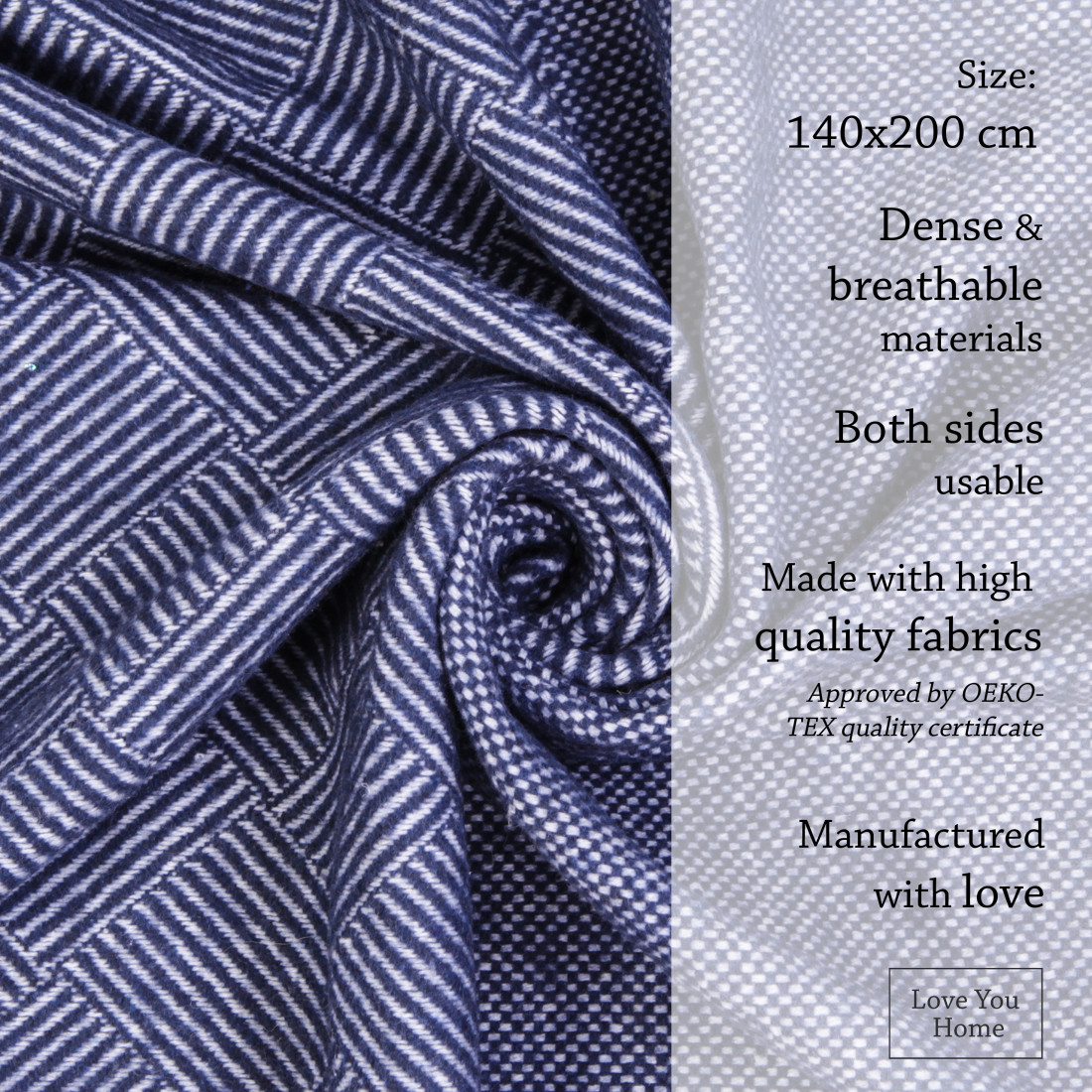 Cotton Blanket Squares & Diamonds · 4
