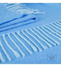 Baumwolle Decke Diagonale LoveYouHome (140x200 cm - Meer blau)