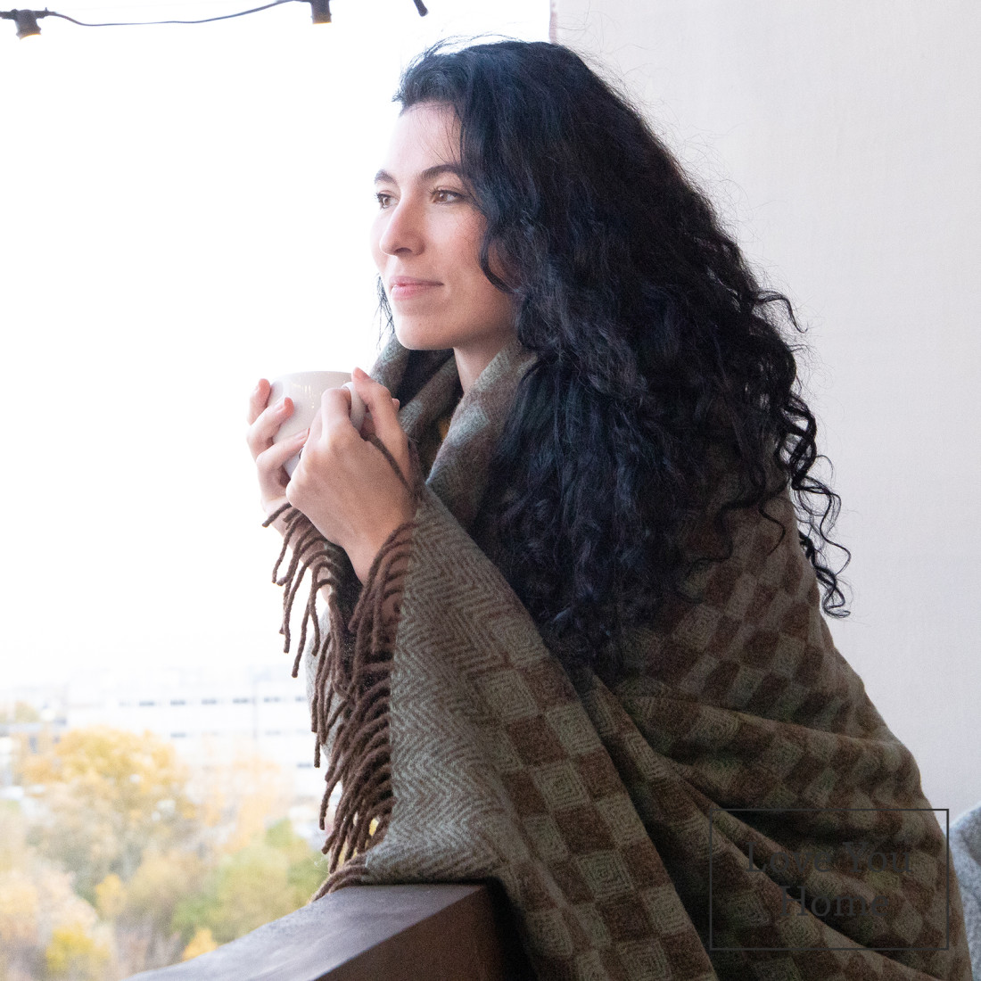 Virgin wool Blanket Rhombus Pattern · 5