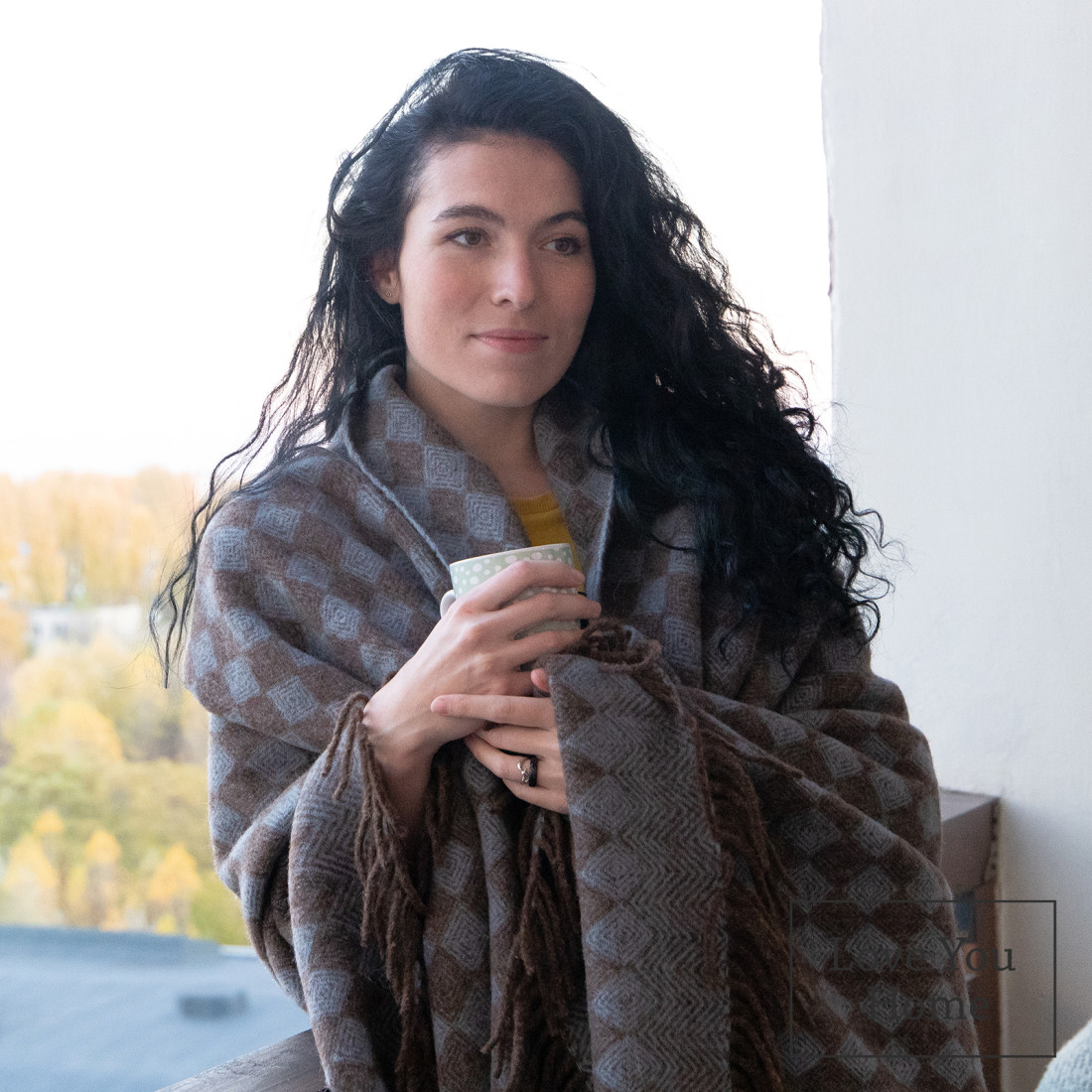 Virgin Wool Blanket Diamond Pattern · 5