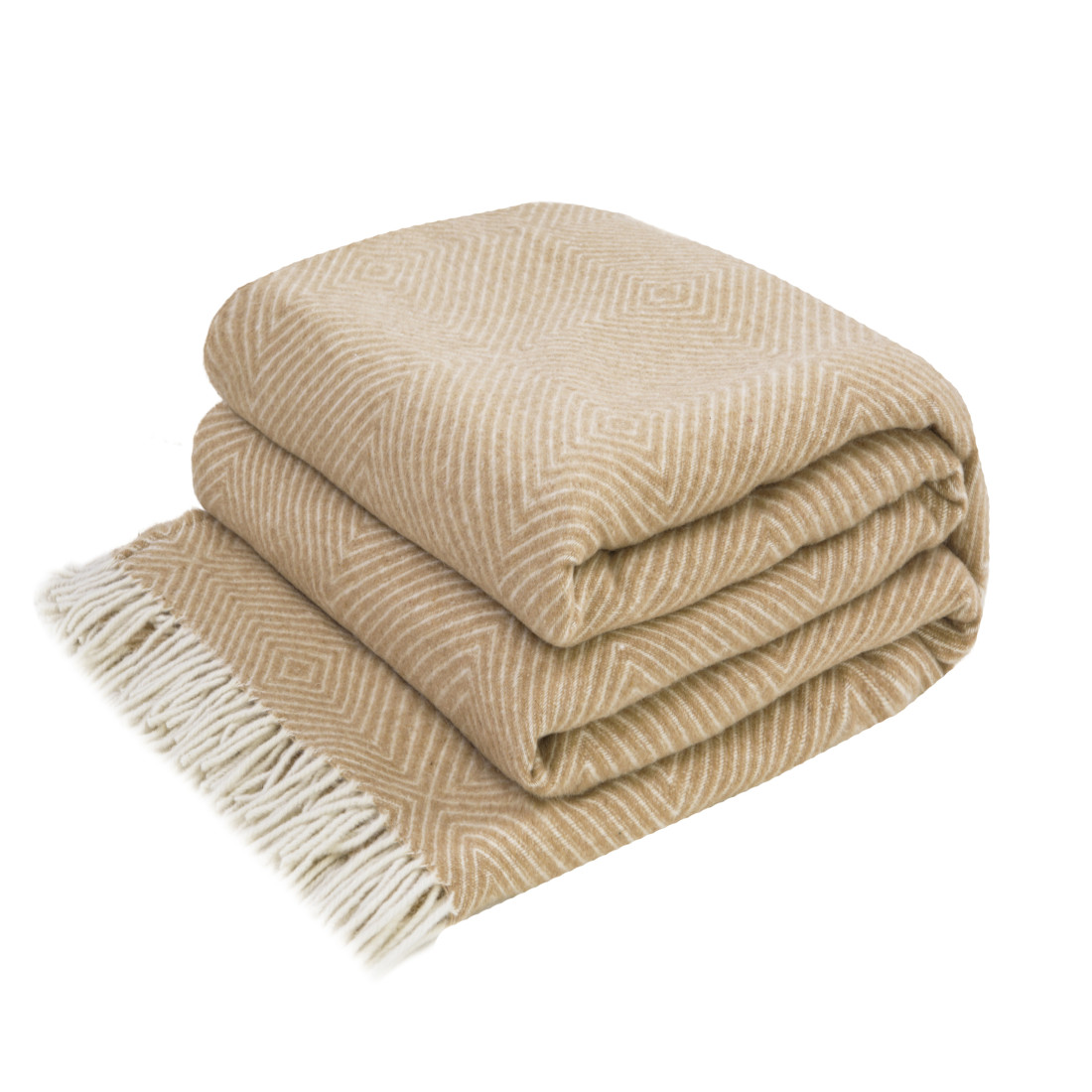 Merino Wool Blanket Diamond Pattern