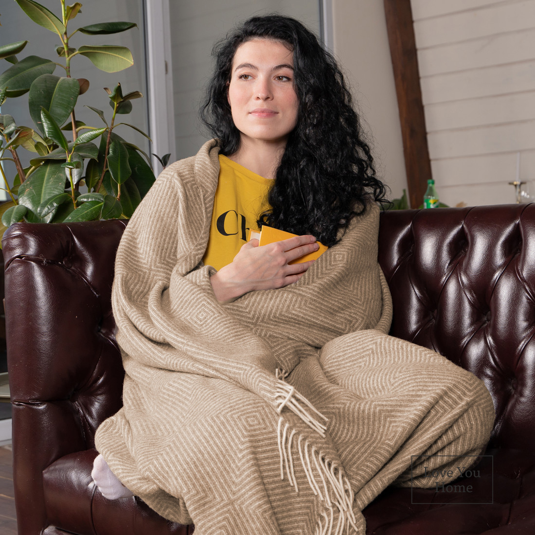 Merino Wool Blanket Diamond Pattern · 4