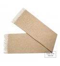 Merino Wolldecke Rautenmuster LoveYouHome (140x200 cm / Beige - Weiß)