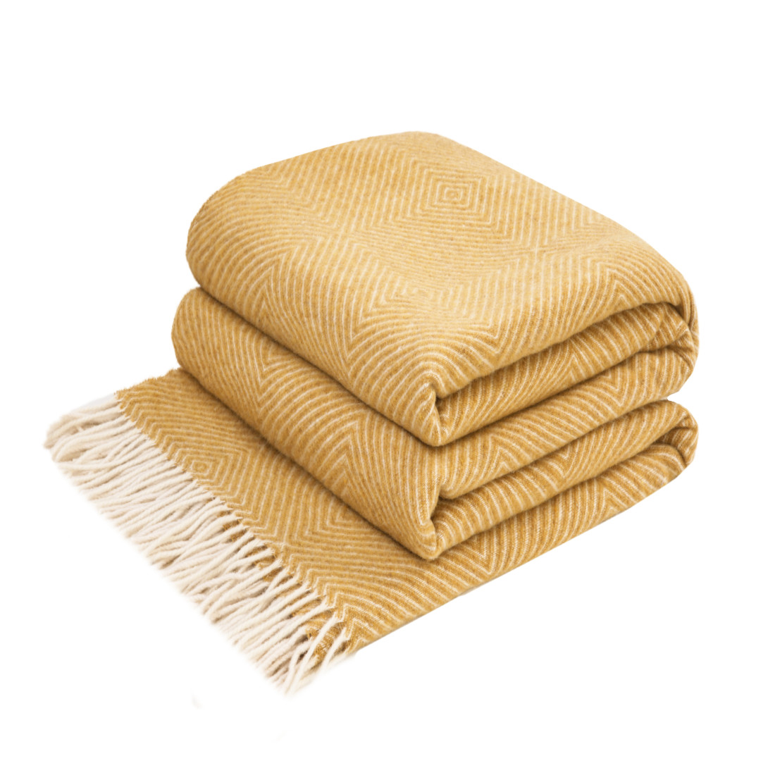 Merino Wool Blanket Diamond Pattern