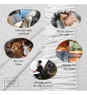 Merino Wolldecke Ecken Chevron LoveYouHome (140x200 cm / Dunkelgrau - Weiß)