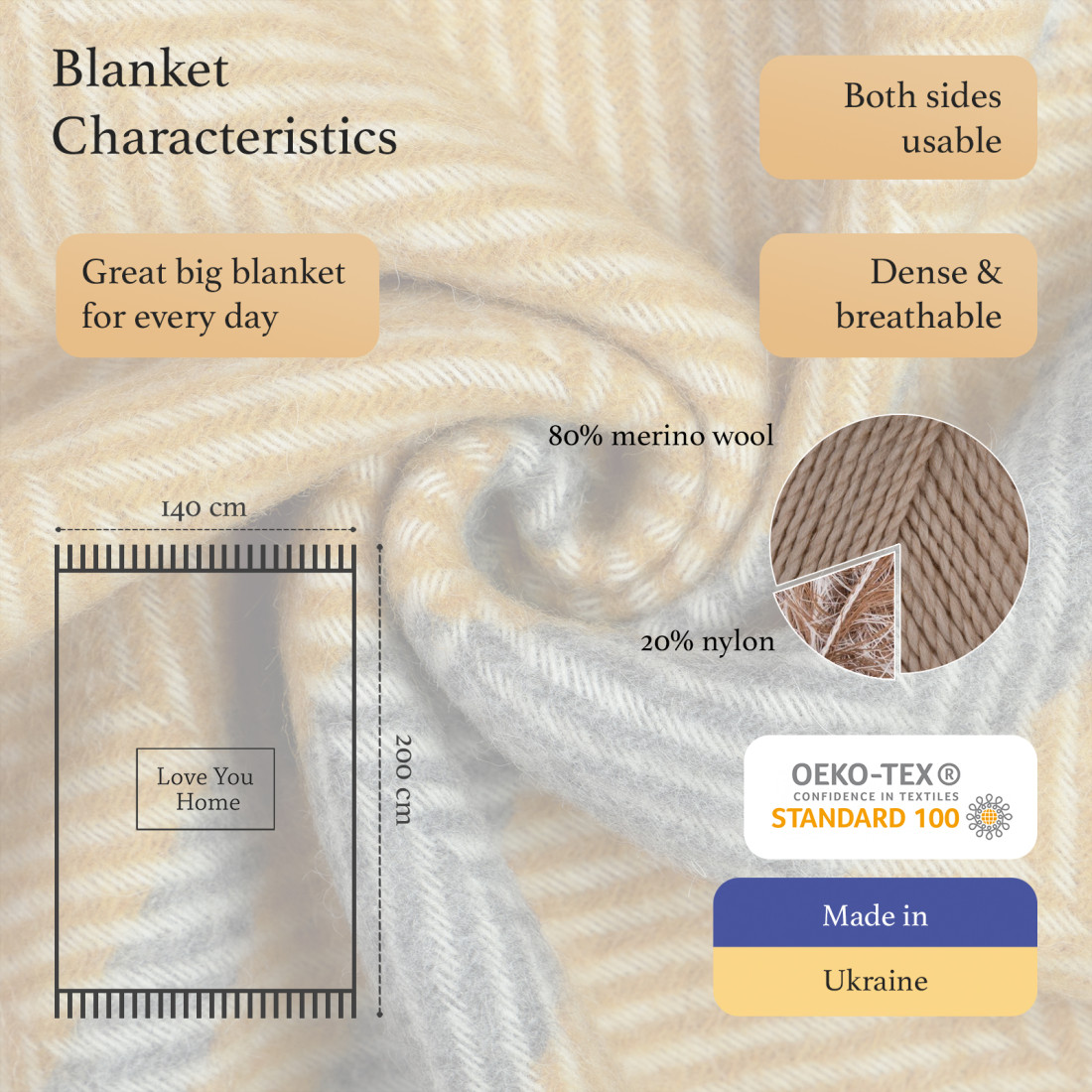 Merino Wool Blanket Stripes · 2