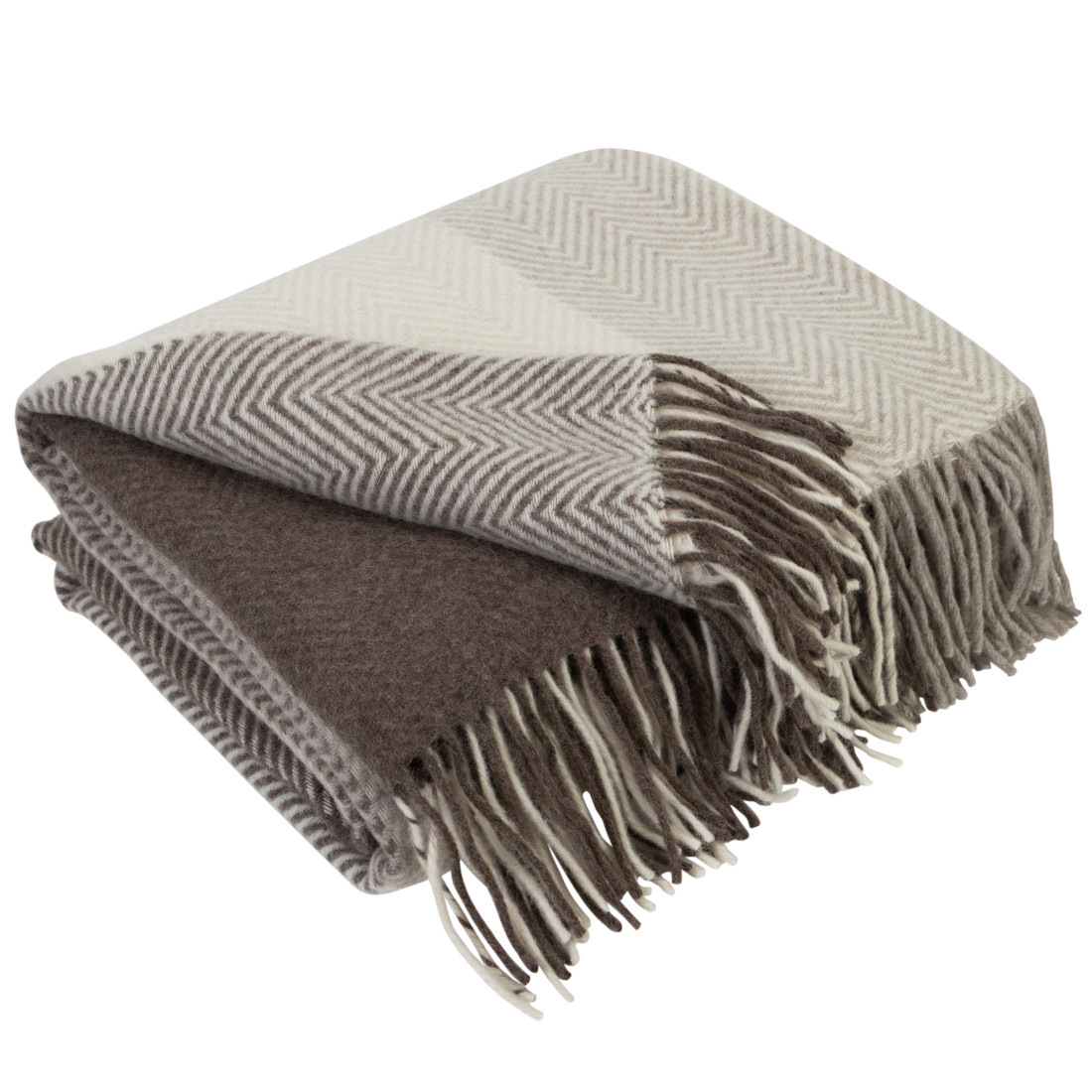 Merino wool blanket Squares pattern