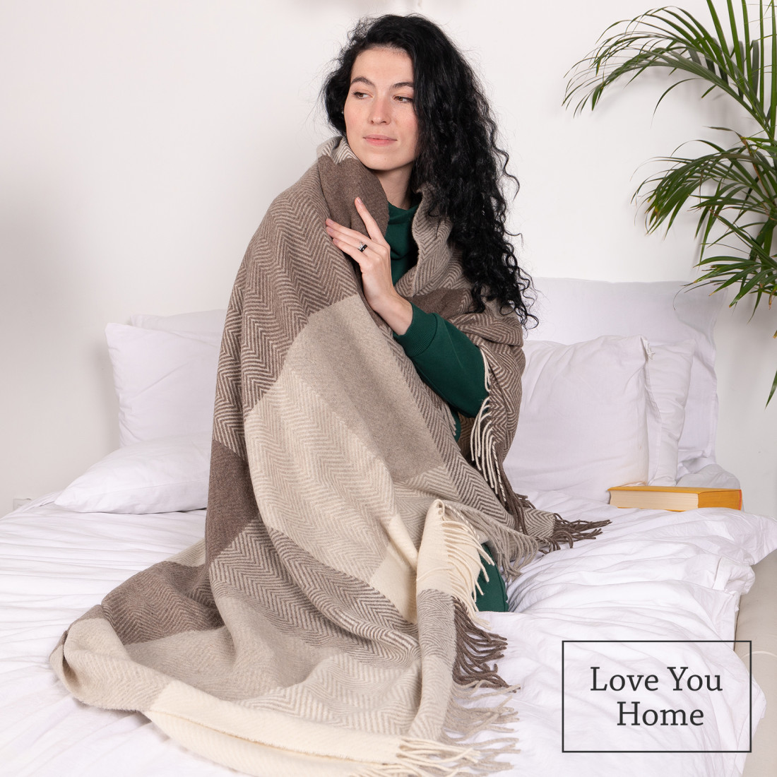 Merino wool blanket Squares pattern · 5