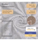 Merino Wolldecke Weihnachtsspecial, Rentiere LoveYouHome (140x200 cm / Blau - Weiß)