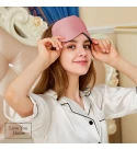 Seide Schlafmaske mit Ohrenstöpsel LoveYouHome (Rosa | 22 Momme)
